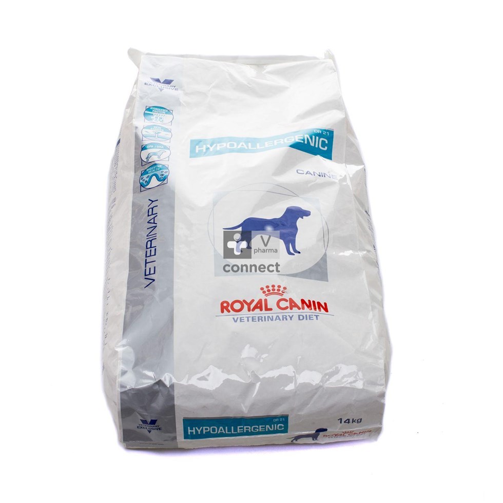Royal Canin Veterinary Diet Canine Hypoallergenic DR21  14 kg