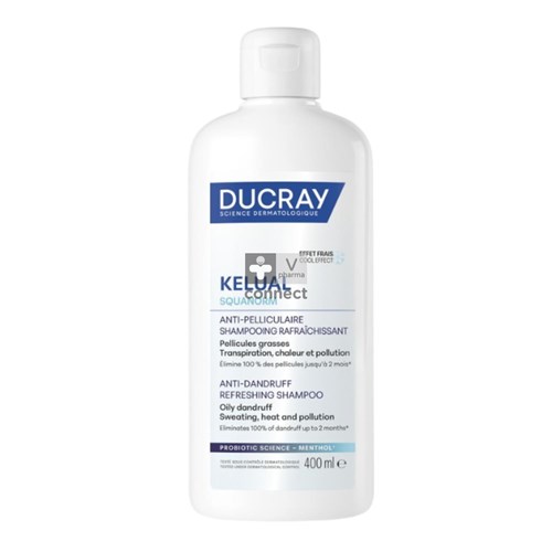 Ducray Kelual Squanorm Shampoing Anti Pelliculaire Rafraichissant 400 ml