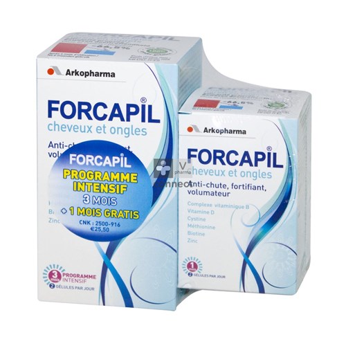 Forcapil 180 Gélules Promo : + 60 Gélules Gratis