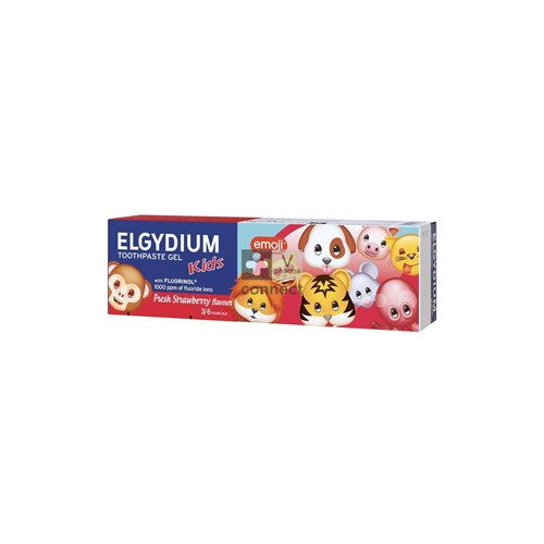 Elgydium Tandpasta Kids Emoji Frisse Aardbei 50ml