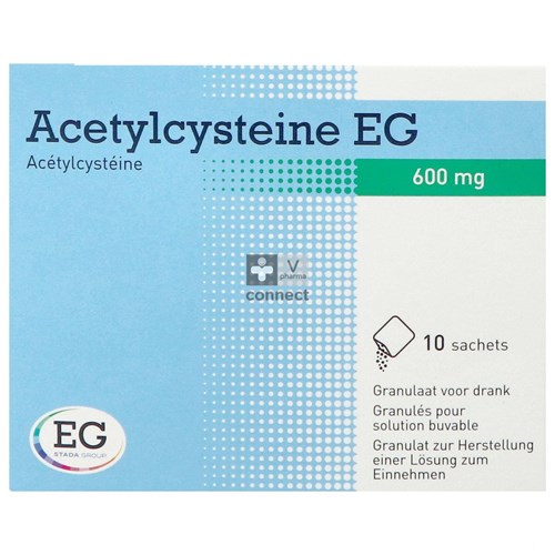 Acetylcysteine EG 600 mg 10 Sachets