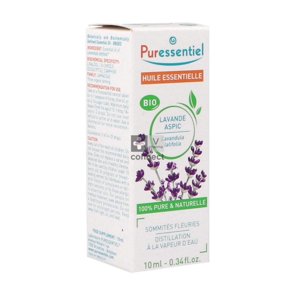 Puressentiel Lavande Aspic Huile Essentielle Bio 10 ml