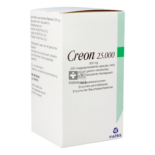 Creon 25000 Maagsapresist Hard Caps 200 X 300mg