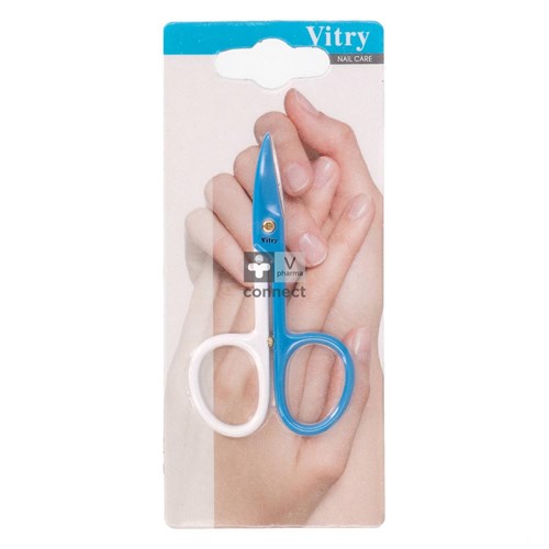 Vitry Ciseaux Bicolores Ongle Lames Courbes  R.1008cc