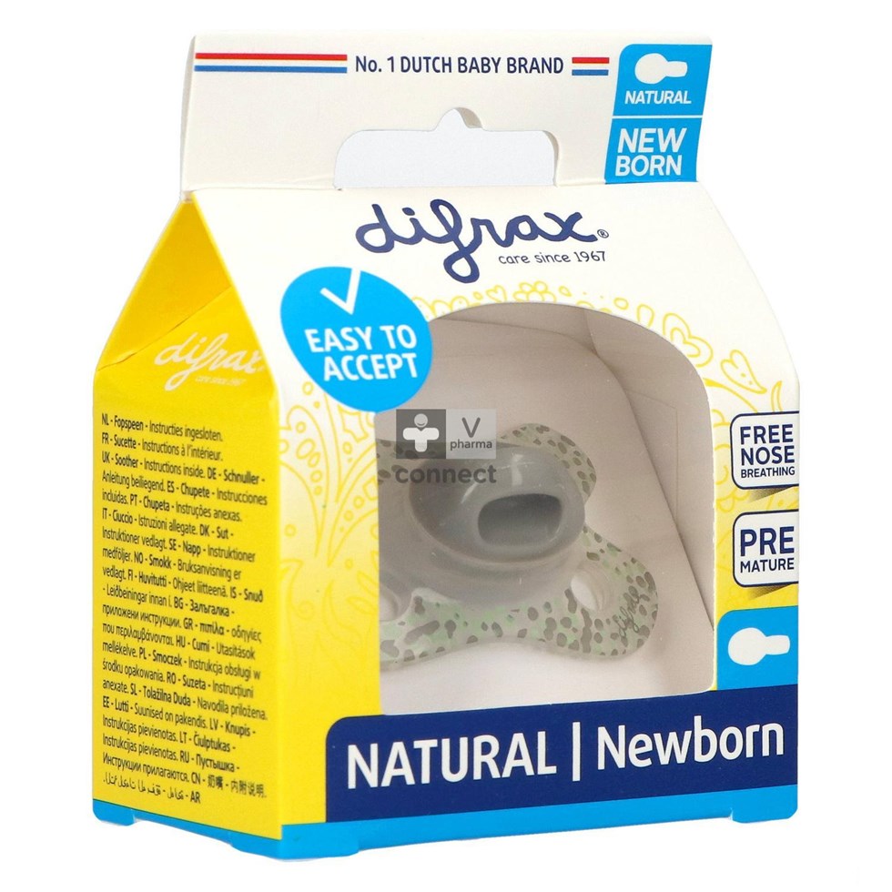 Difrax Sucette Natural Nouveau né