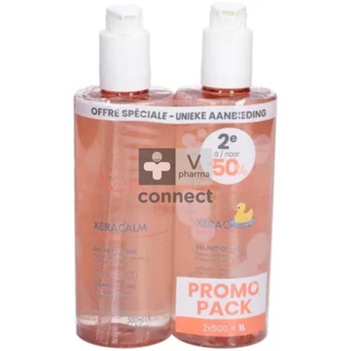 Avene Xeracalm Nutrition Reinig.gel 2x500ml 2e-50%
