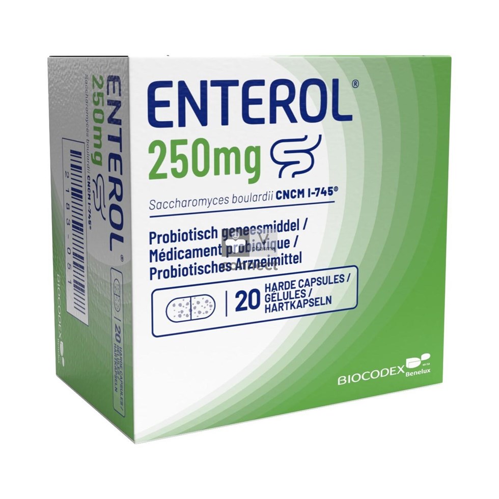 Enterol 250 mg 20 capsules