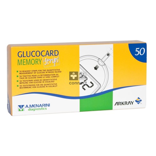Glucocard Memory Strips 50 28350