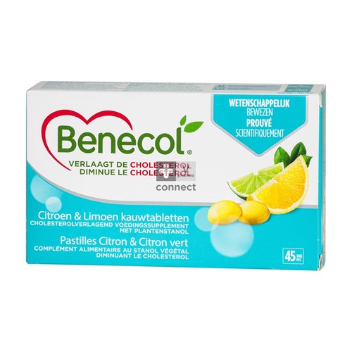 Benecol Stanol Vegetal Lemon & Lime 45 Gelules