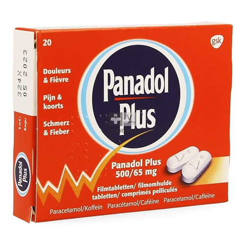 Panadol Plus 500mg/65mg Filmomh Tabl 20 New