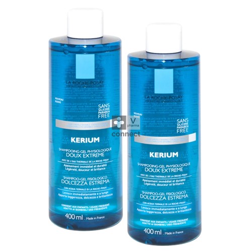 La Roche Posay Kerium Shampooing Doux 2 x 400 ml Prix Promo