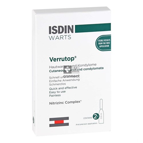 Isdin Verrutop Warts Oplossing Amp 4x0,1ml