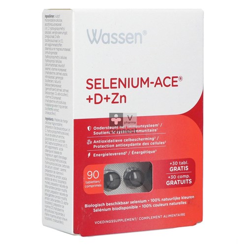 Selenium Ace+D+Zn 90+30 Comprimés Gratuits