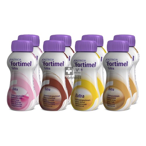Fortimel Extra Mixed Multipack Flesjes 8x200ml