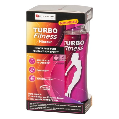 Forte Pharma Turbo Fitness Minceur Bouteille + 15 Sticks