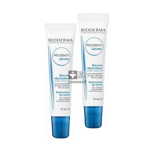 Bioderma Atoderm Baume Levres 15 ml Duo