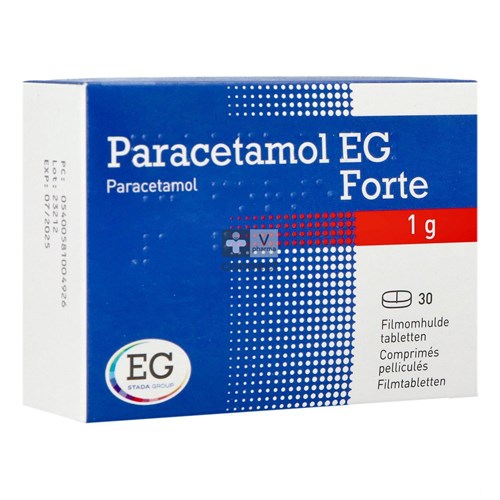 Paracetamol EG Forte 1G Filmomh Tabl  30