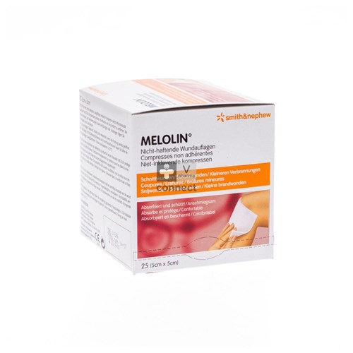 Melolin Compresses  5cmx5cm  25 Pieces  R.30260