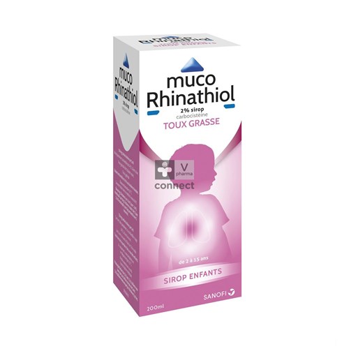 Muco Rhinathiol Sirop Enfants 200Ml 2%