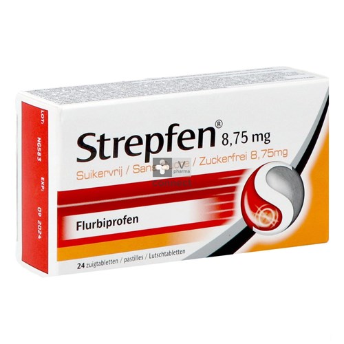 Strepfen 8,75 mg 24 Pastilles Sans Sucre