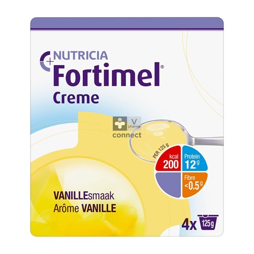 Fortimel Crème Vanille 125 g 4 Pièces