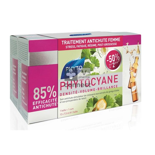 Phytocyane Traitement Anti Chute Redensifiant 2 x 12 Ampoules Prix Promo