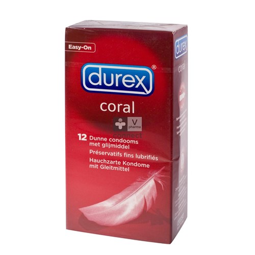Durex Coral Preservatifs 12 Pieces