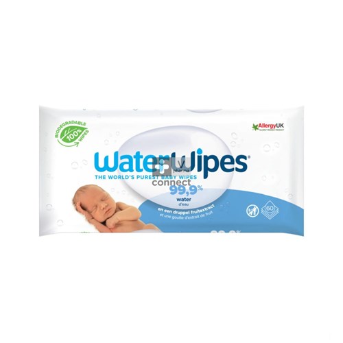 Waterwipes Biologisch Afbreekbare Doekjes 60