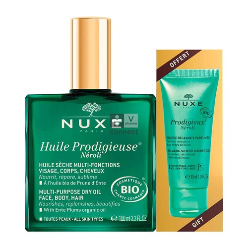 Nuxe Huile Prodigieuse Neroli 100 ml + Gel Neroli 30 ml