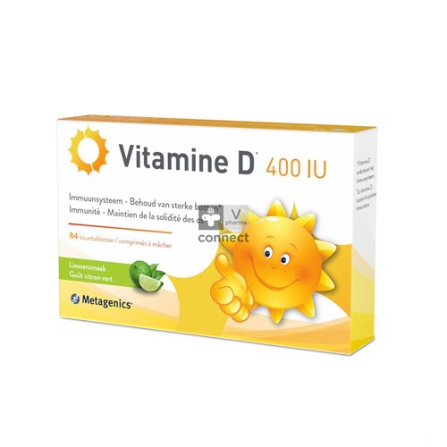 Metagenics Vitamine D 400Ui 84 Comprimés