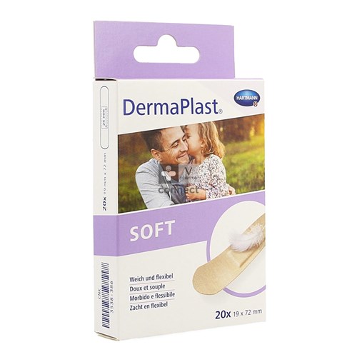 Dermaplast Soft Pansement 19 x 72 mm 20 Pièces