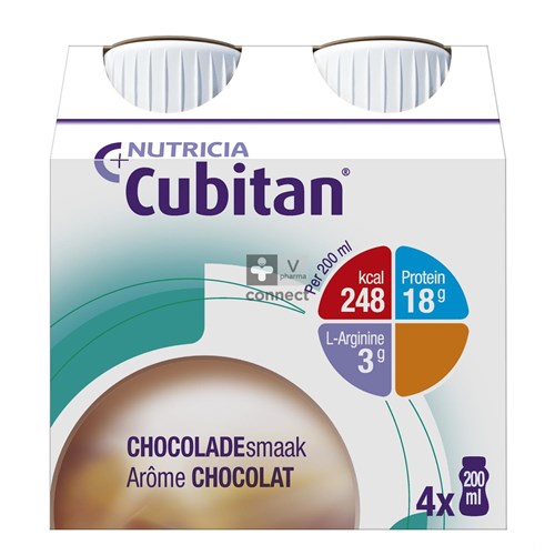 Cubitan Chocolat 20ml 4 Pieces