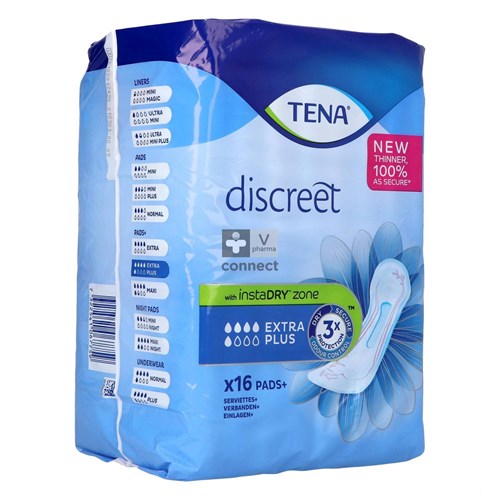 Tena Discreet Extra + 16 Pièces  761660