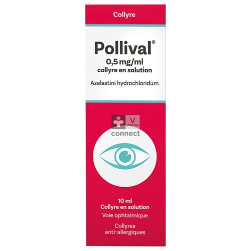 Pollival 0,5mg/ml Collyre Antihistaminique 10 ml