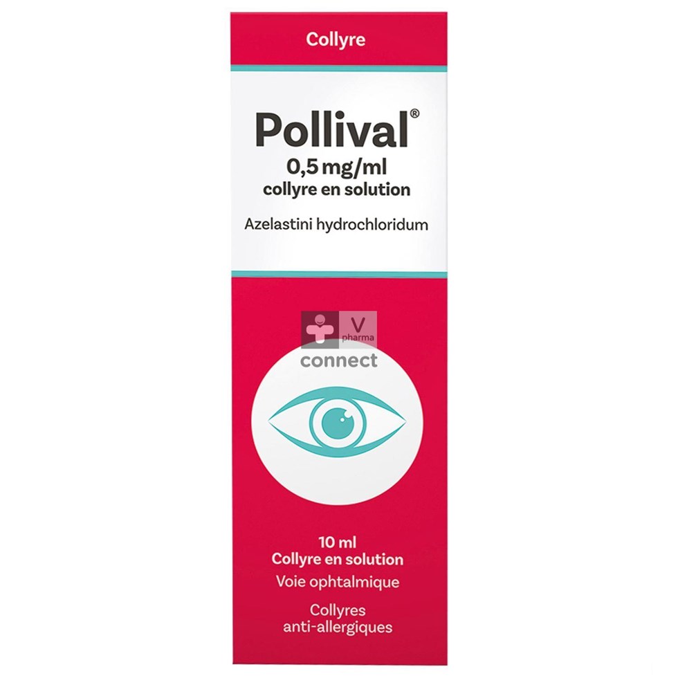 Pollival 0,5mg/ml Collyre Antihistaminique 10 ml