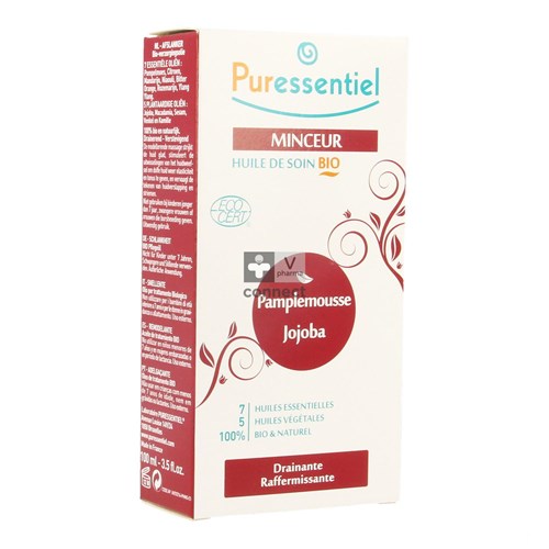 Puressentiel Mass.olie Pompelmoes-jojoba Bio 100ml