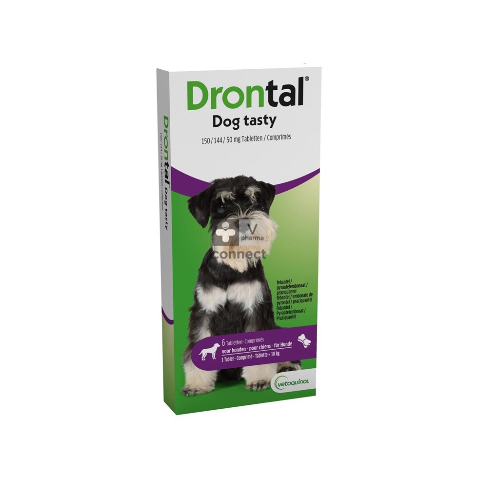 Drontal Tasty Bone 6 Comprimés Chien 10 kg