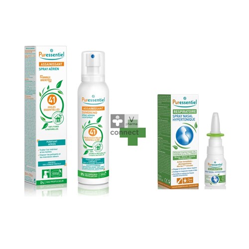 Puressentiel Assainissant Spray 200 ml + Spray Nasal Gratuit