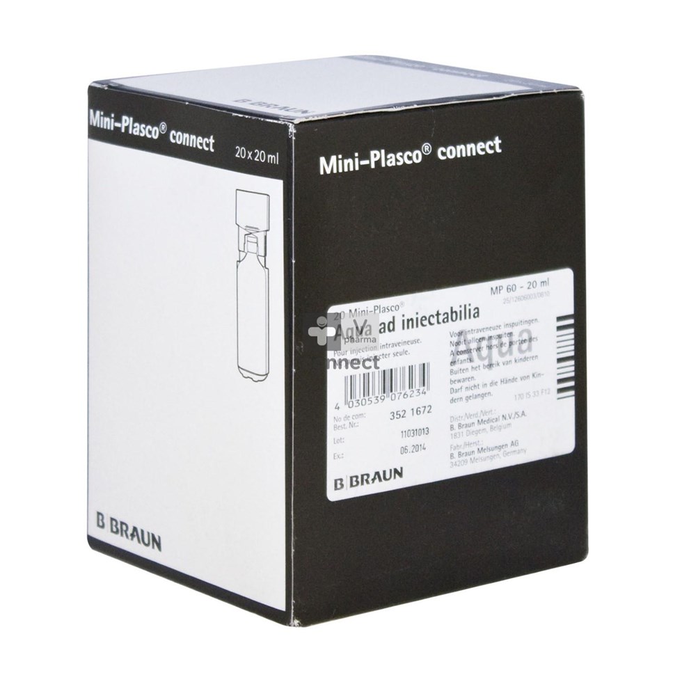Mini Plasco Aqua Pro Inj Amp20x20ml