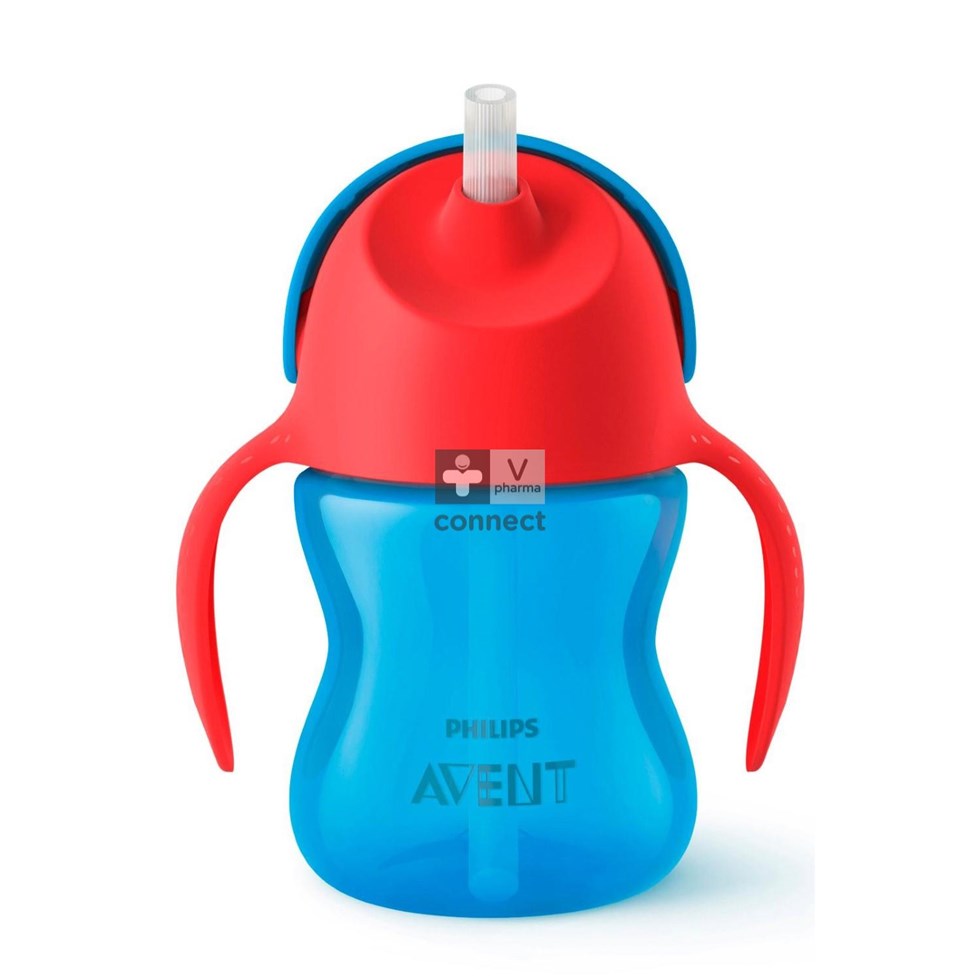 Philips Avent Drinkbeker Rietje Boy Blauw 200ml SCF796/01