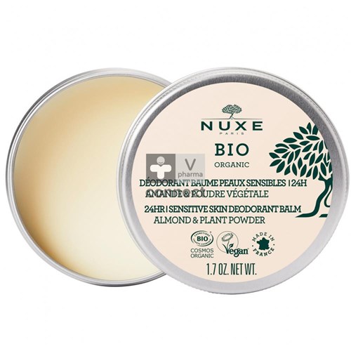 Nuxe Bio Deo.balsem Gevoelighuid 24u Amandel 50g