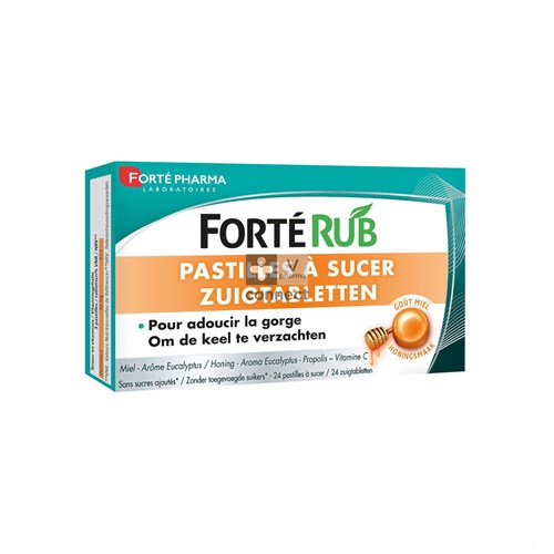 Forte Rub Keeltabletten Honing 24