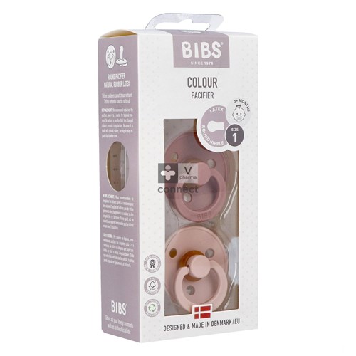 Bibs 1 Tetine Duo Woodchuck/Blush