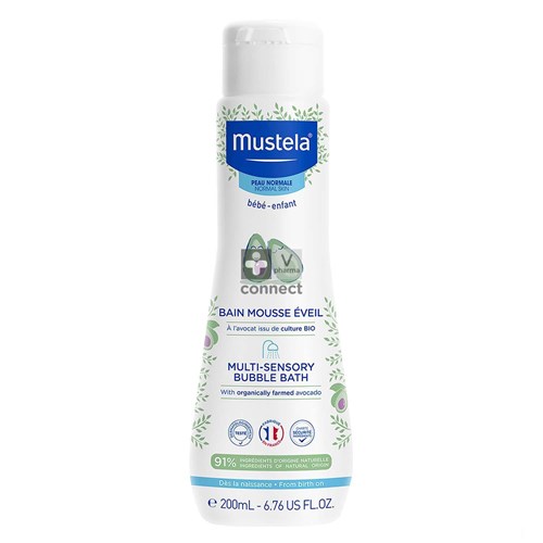 Mustela Bébé Bain Mousse Eveil 200 ml