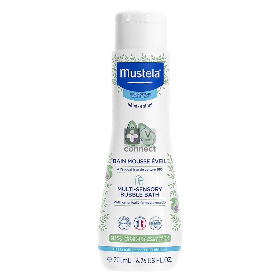 Mustela Bébé Bain Mousse Eveil 200 ml