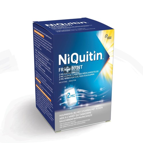 Niquitin 2,0mg Munt Kauwgom 100