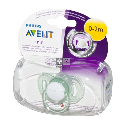 Philips Avent Mini Fopspeen Unisex 0- 2m Single Pack SCF151/00