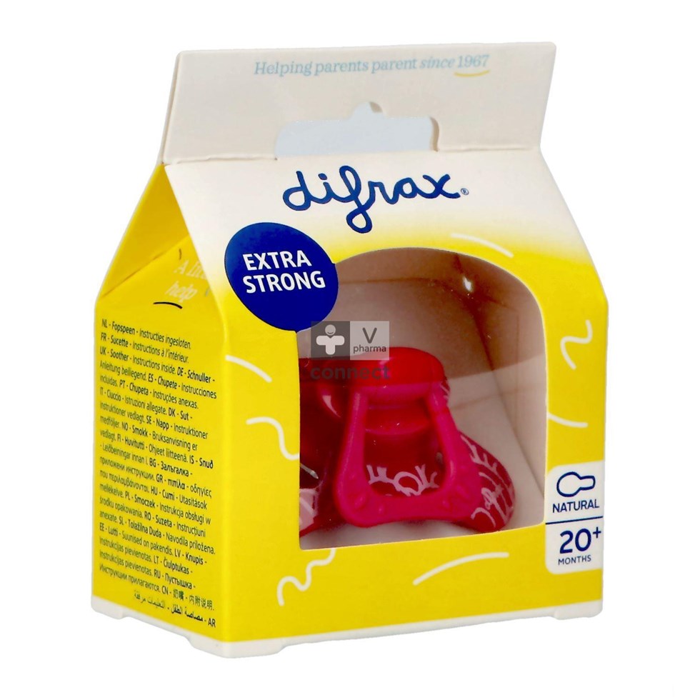 Difrax Sucette Natural 20+ Uni Assorti