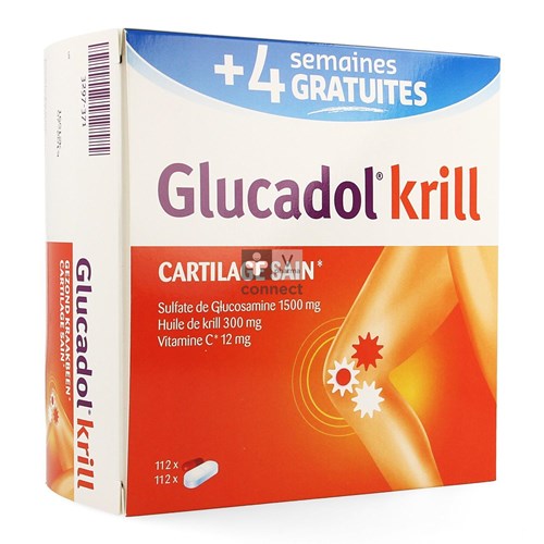 Glucadol Krill 2 x 112 capsules Promo 1 maand gratis