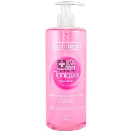 Evoluderm Lotion Tonique Eau de Rose 500 ml